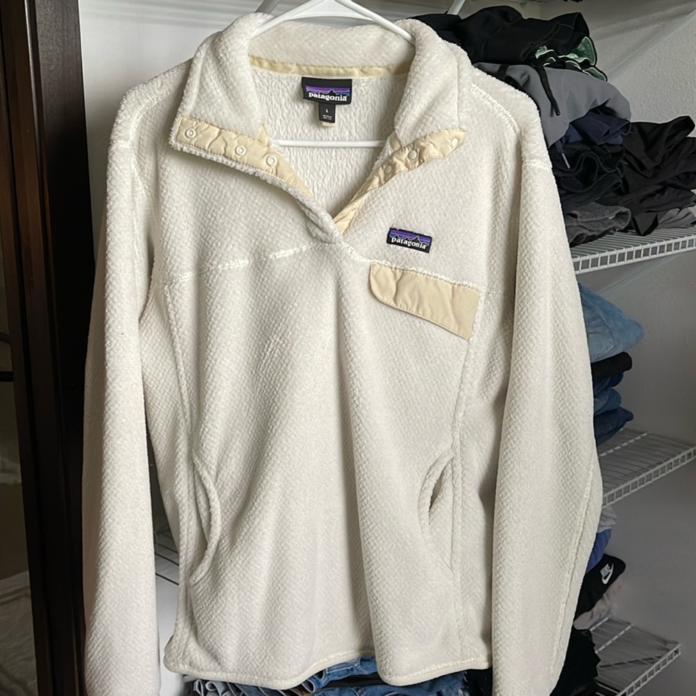 Patagonia Re-Tool Half Snap Pullover raw linen